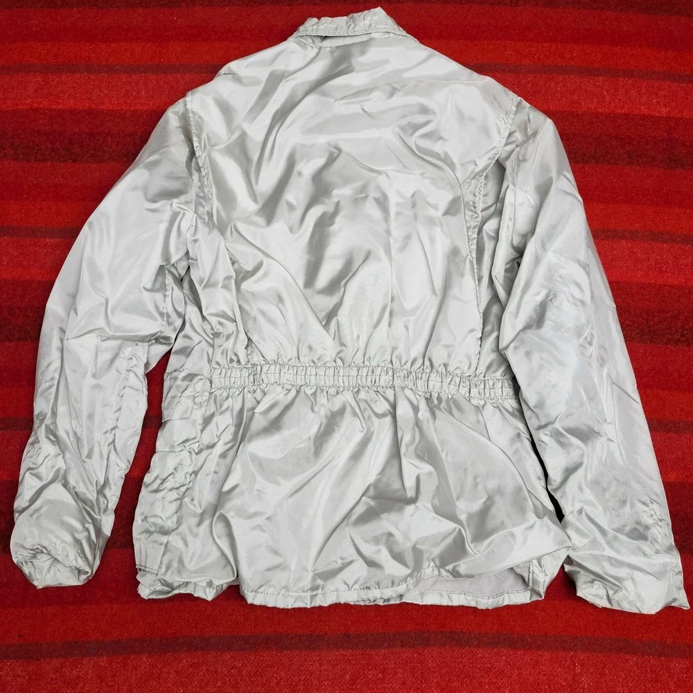 Vintage Mercury Outboards Racing Jacket Silver  Nylon Union Made Mens Techno M